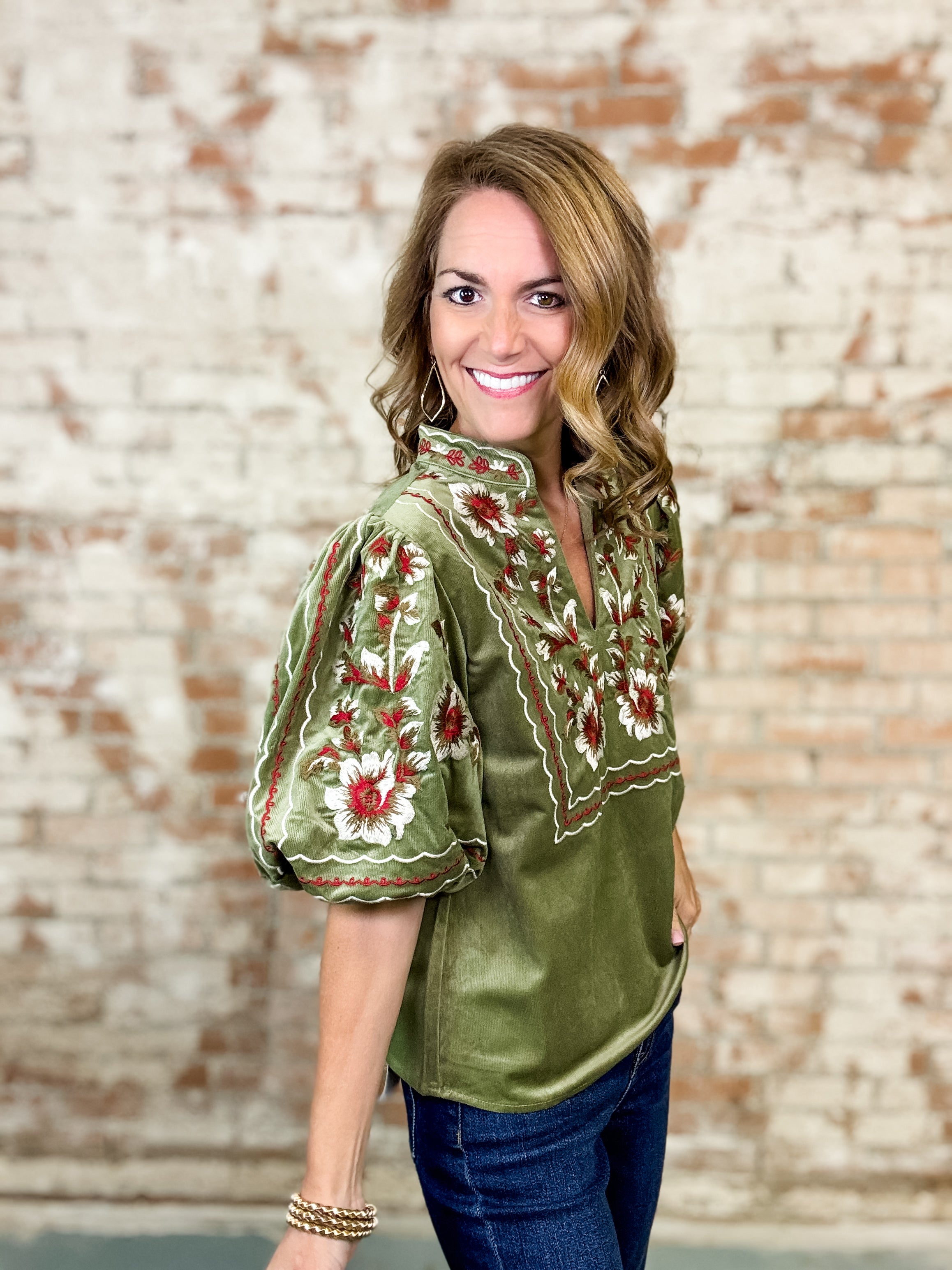 THML Nirae Corduroy Top