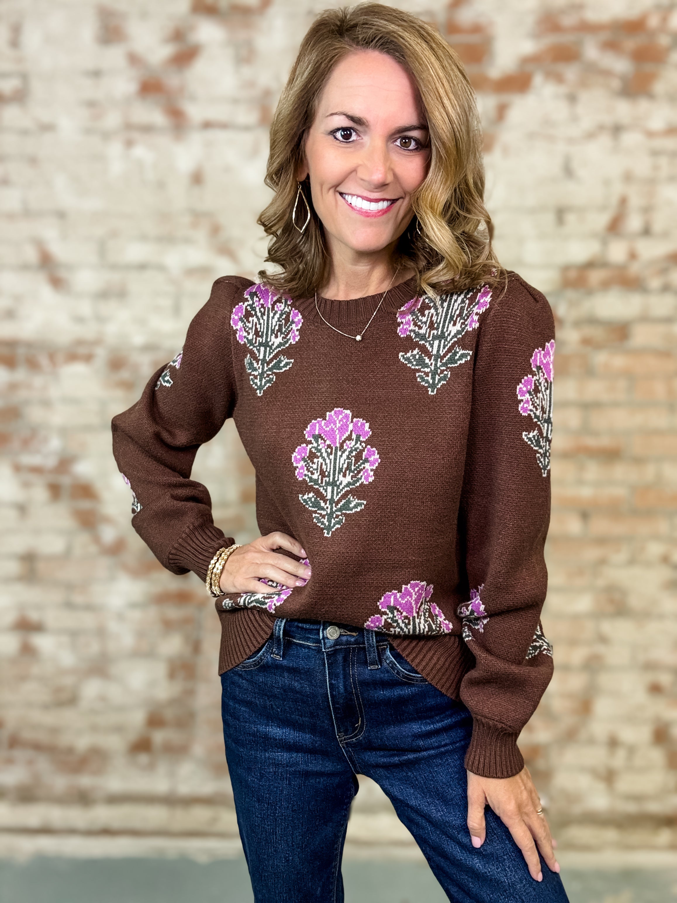 Solace Floral Sweater