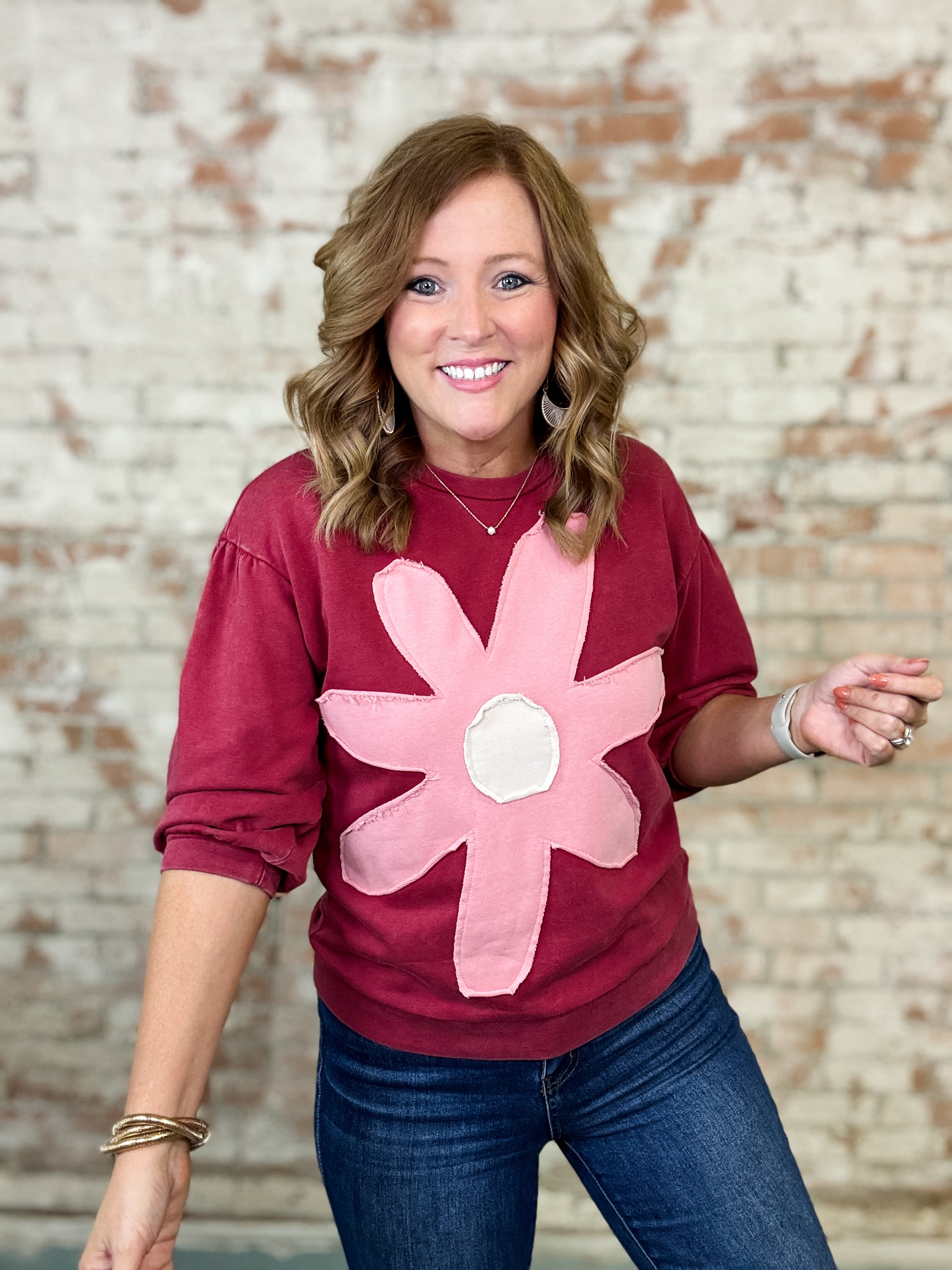 Evara Floral Patch Top