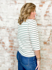 Sebree Crewneck Stripe Top