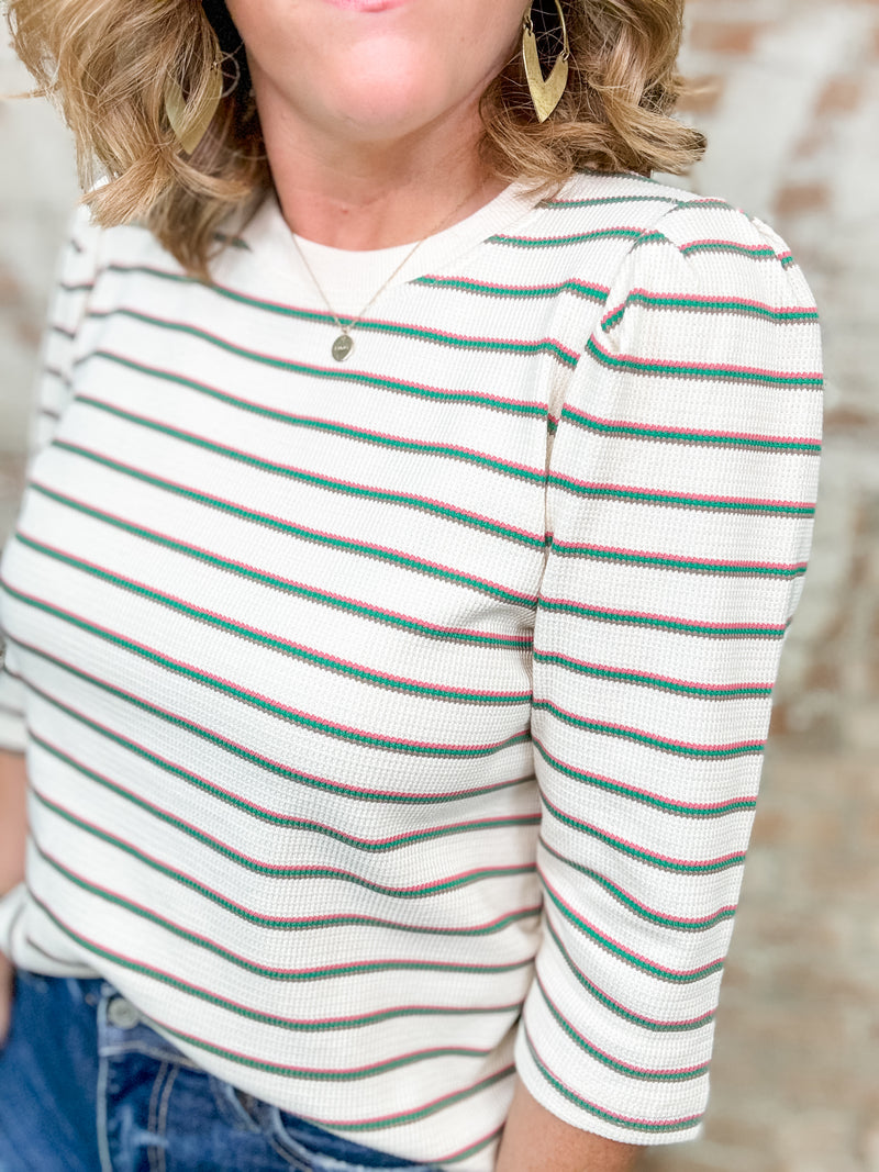 Sebree Crewneck Stripe Top