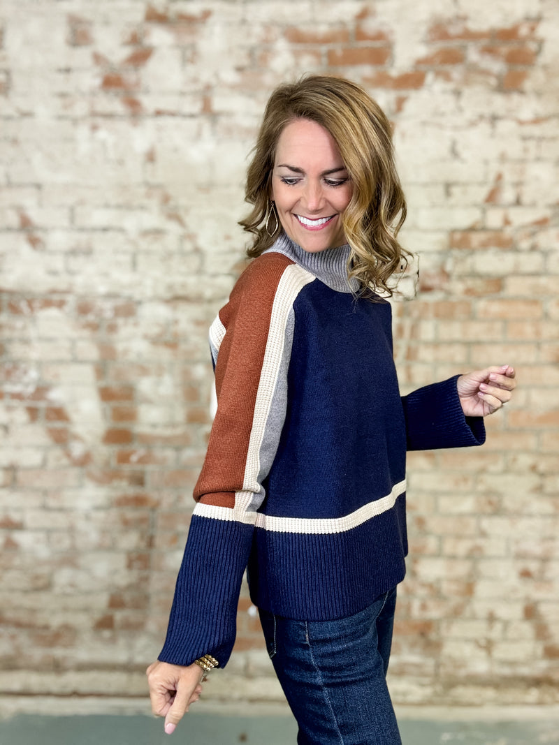 THML Nomi Color Block Sweater