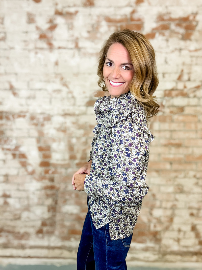 Opal Floral Top