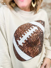 Long Sleeve Sequin Football Top