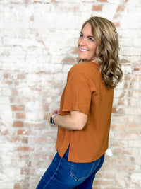 Ashtyn Solid Dolman Sleeve Top