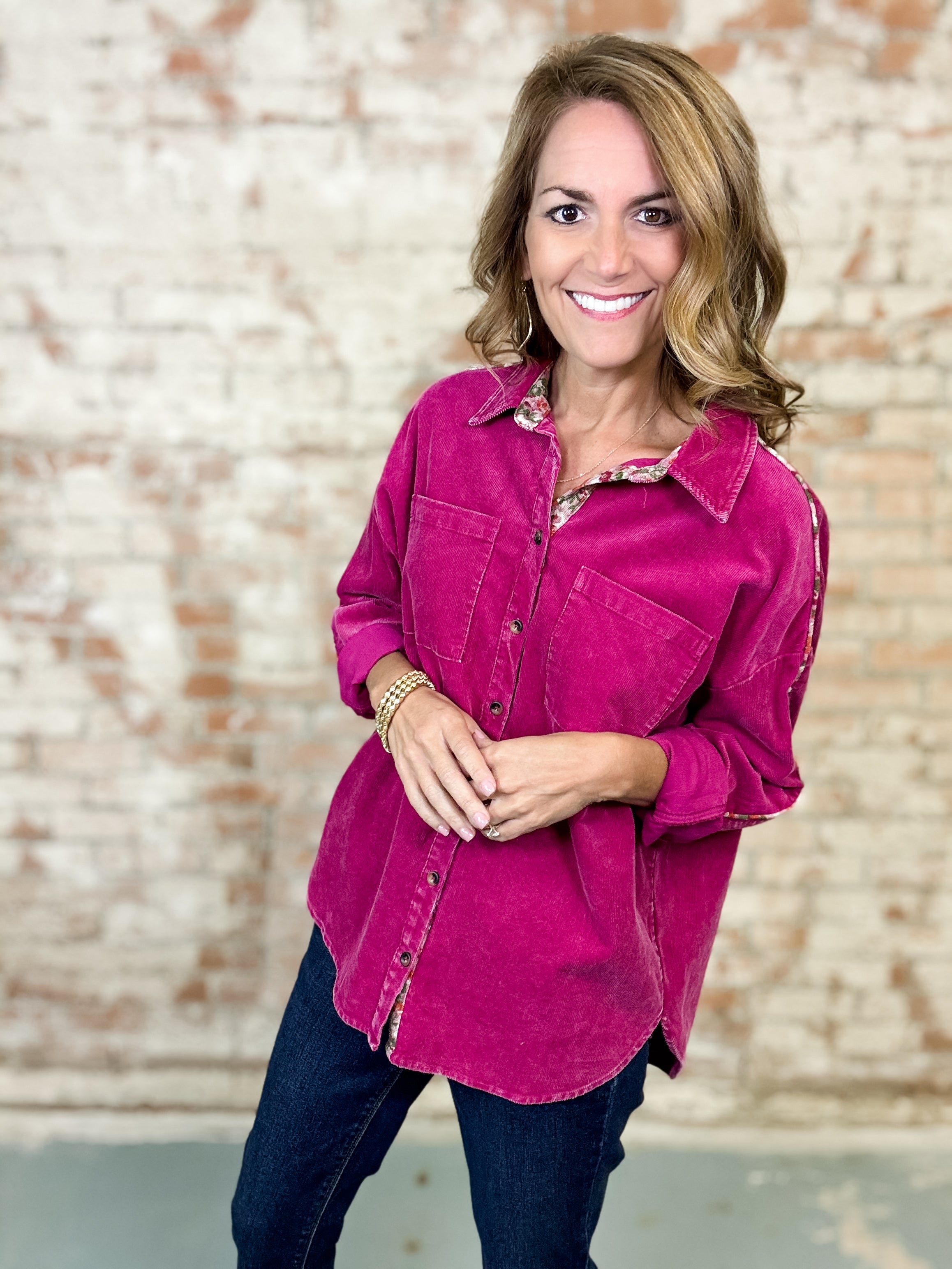 Mirelle Corduroy Top