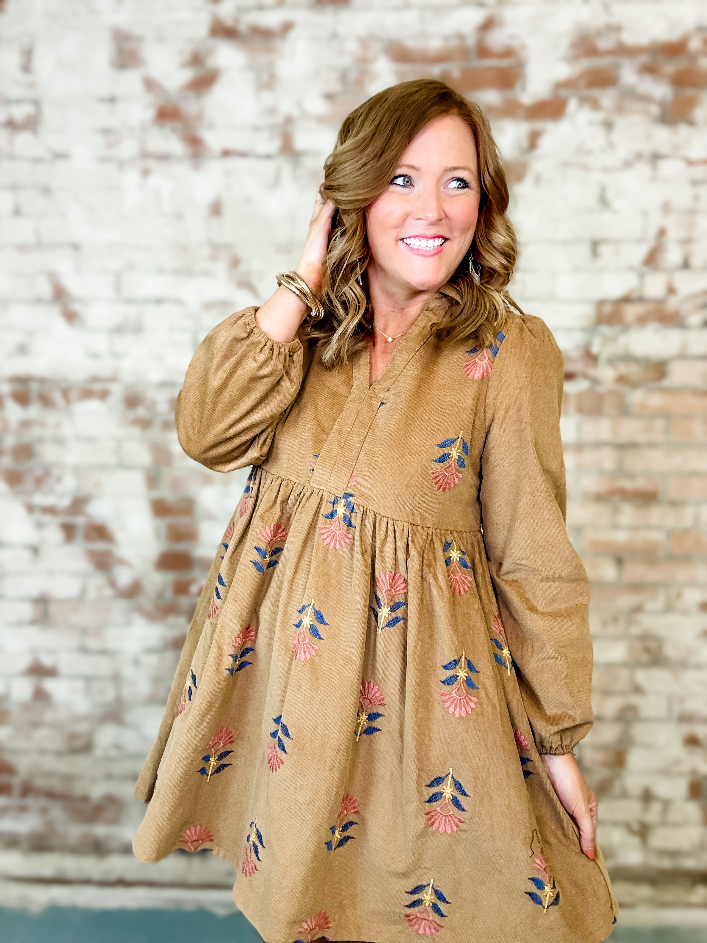 Liora Corduroy Dress