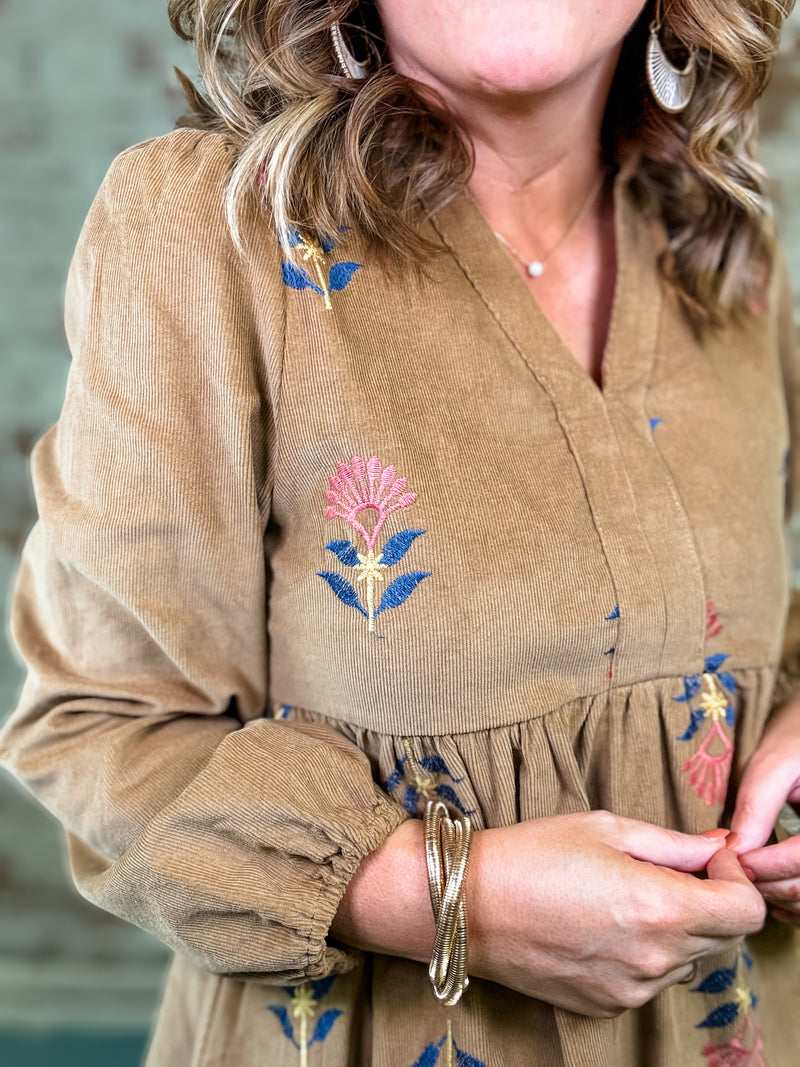 Liora Corduroy Dress
