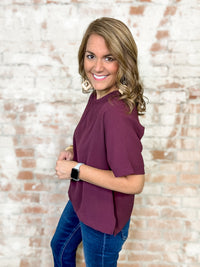 Ashtyn Solid Dolman Sleeve Top