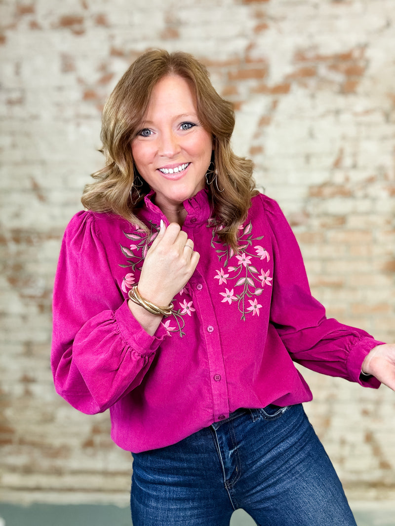 Melanie Embroidered Top