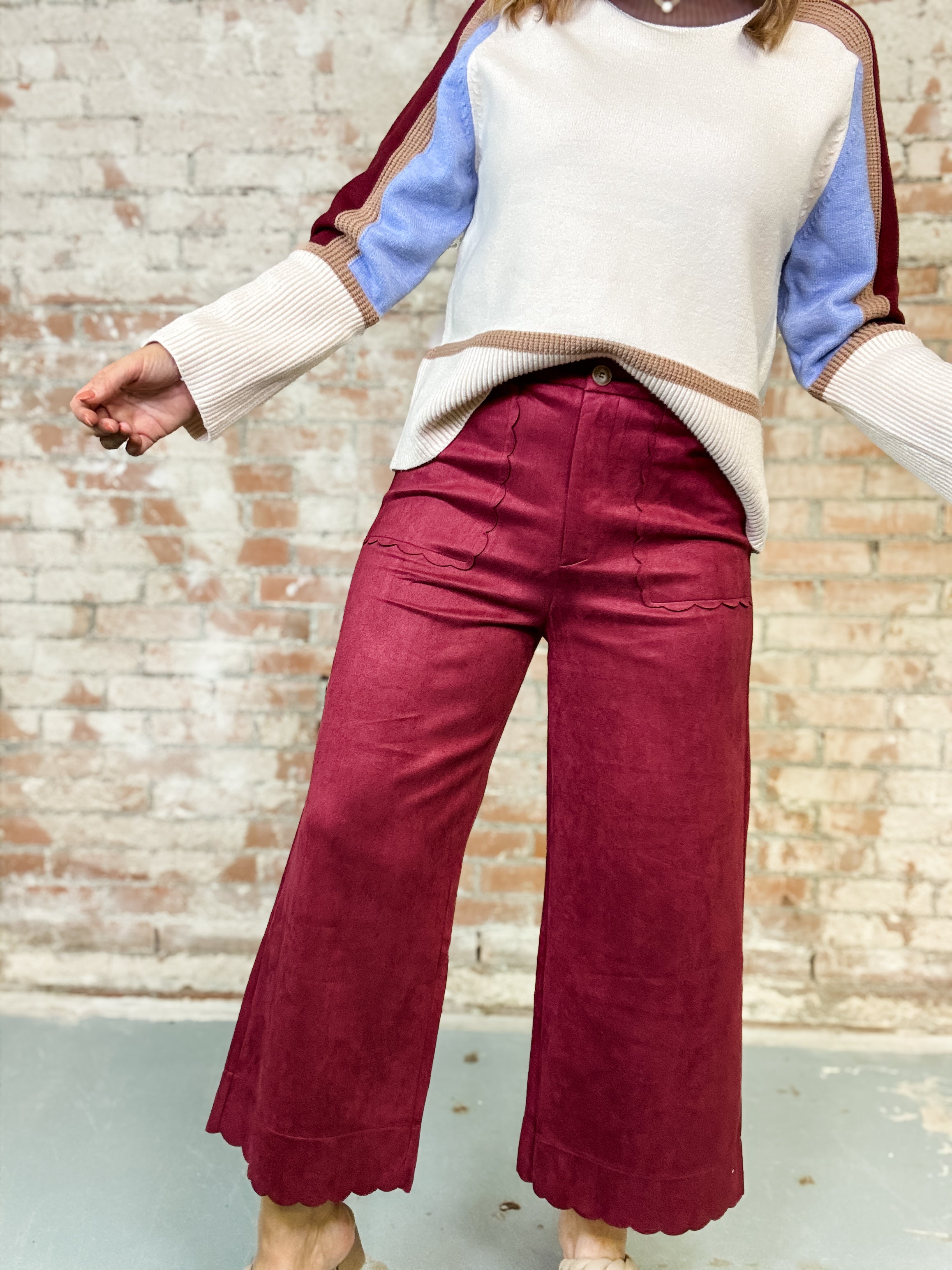 Kaia Scalloped Pants