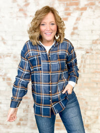 Shanna Plaid Button Up Top - FINAL SALE