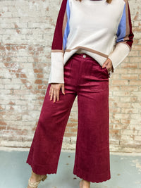 Kaia Scalloped Pants