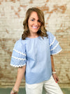 Emma Wavy Trimmed Top