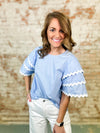 Emma Wavy Trimmed Top