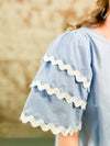 Emma Wavy Trimmed Top