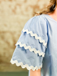 Emma Wavy Trimmed Top