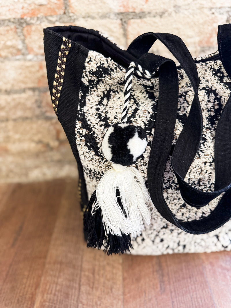 Fernanda Tapestry Zip Tote Bag