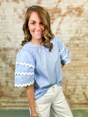 Emma Wavy Trimmed Top
