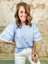 Emma Wavy Trimmed Top