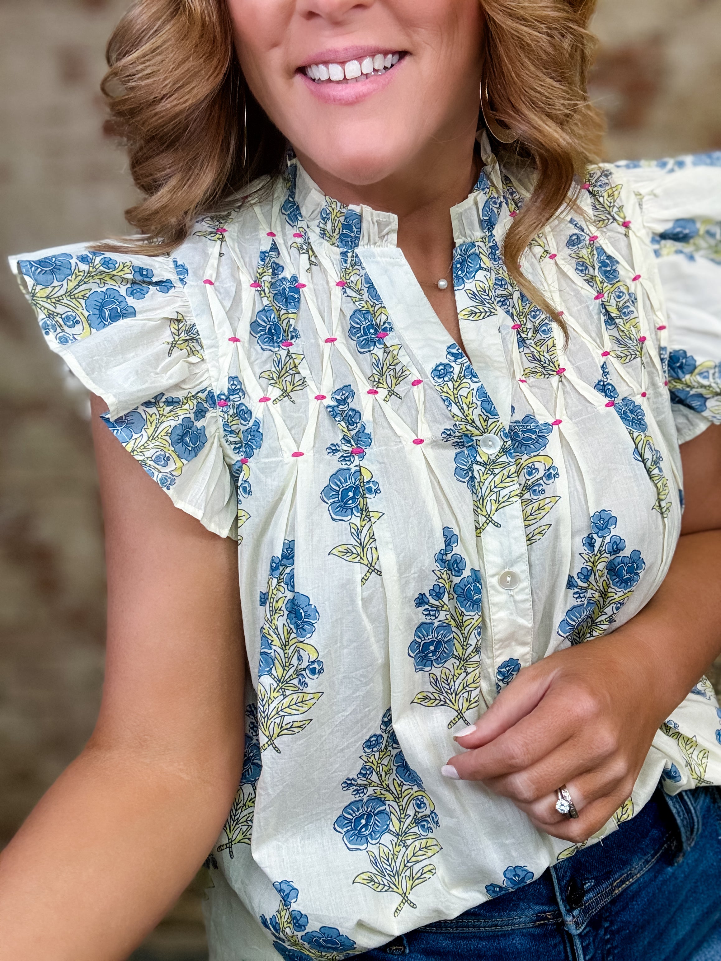 THML Muriel Floral Top