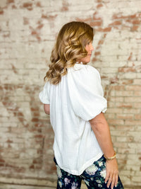 Laila Solid Gauze Top