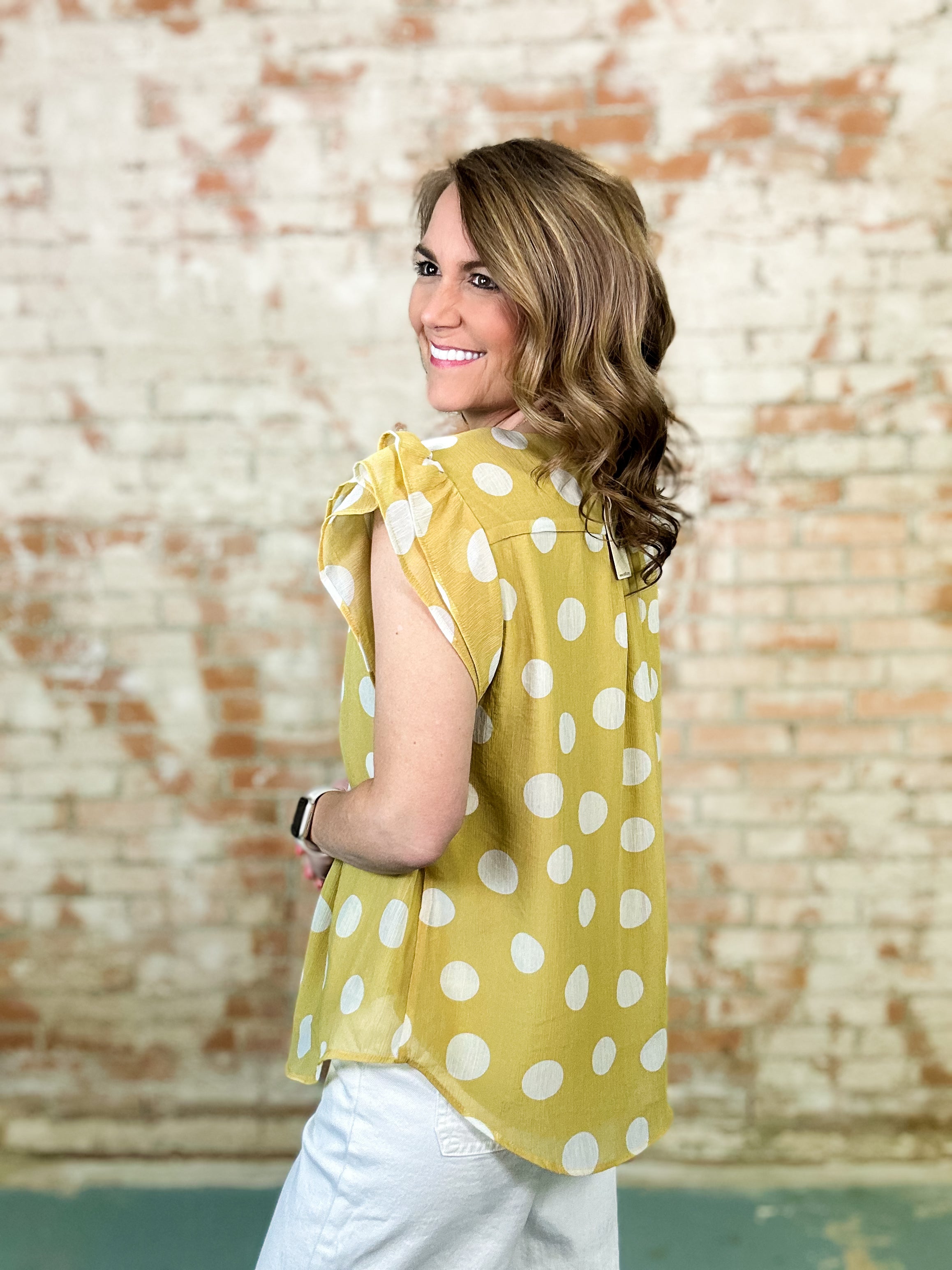 Fallon Polka Dot Top