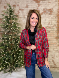 Crista Tartan Plaid Blazer
