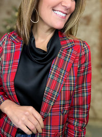 Crista Tartan Plaid Blazer