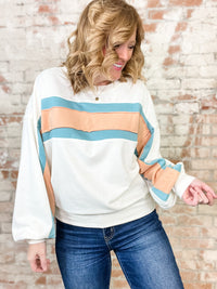 Tucker French Terry Colorblock Pullover