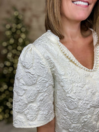 Russel Textured Jacquard Top