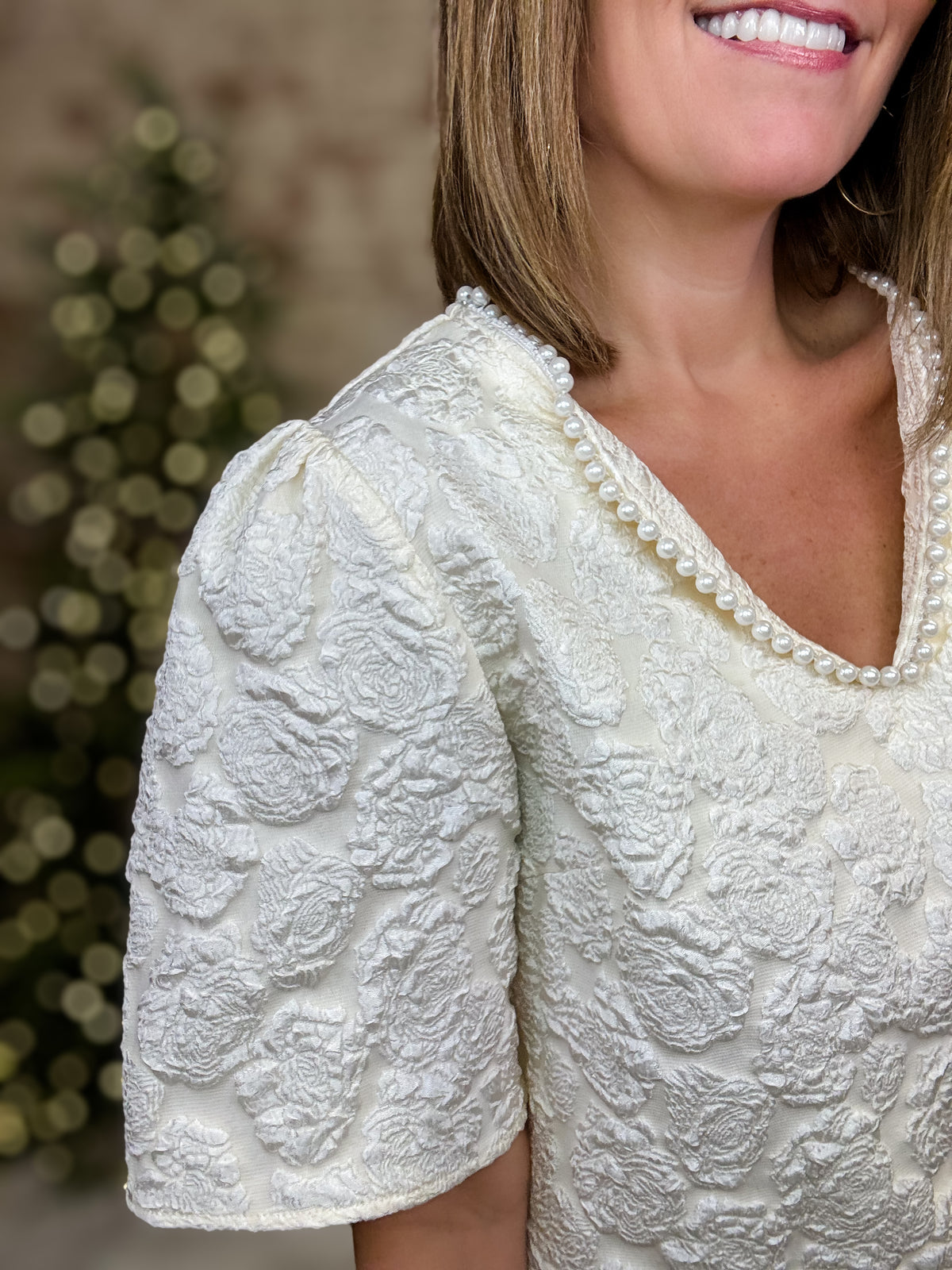 Russel Textured Jacquard Top