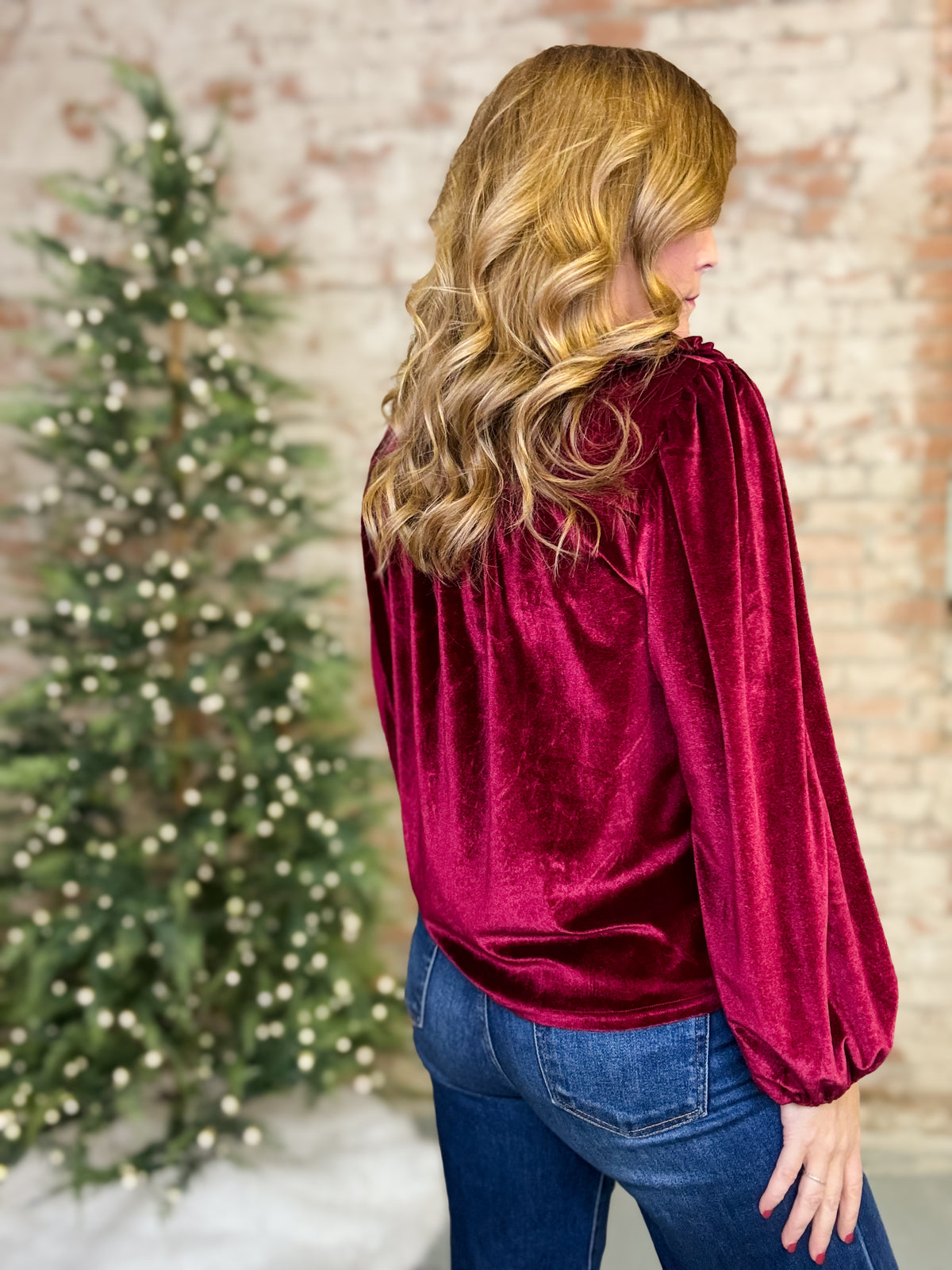 Reagan Velvet Top