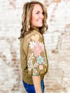 THML Ellinger Embroidered Corduroy Top