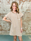 Kara Mineral Washed Stripe Dress