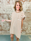 Kara Mineral Washed Stripe Dress
