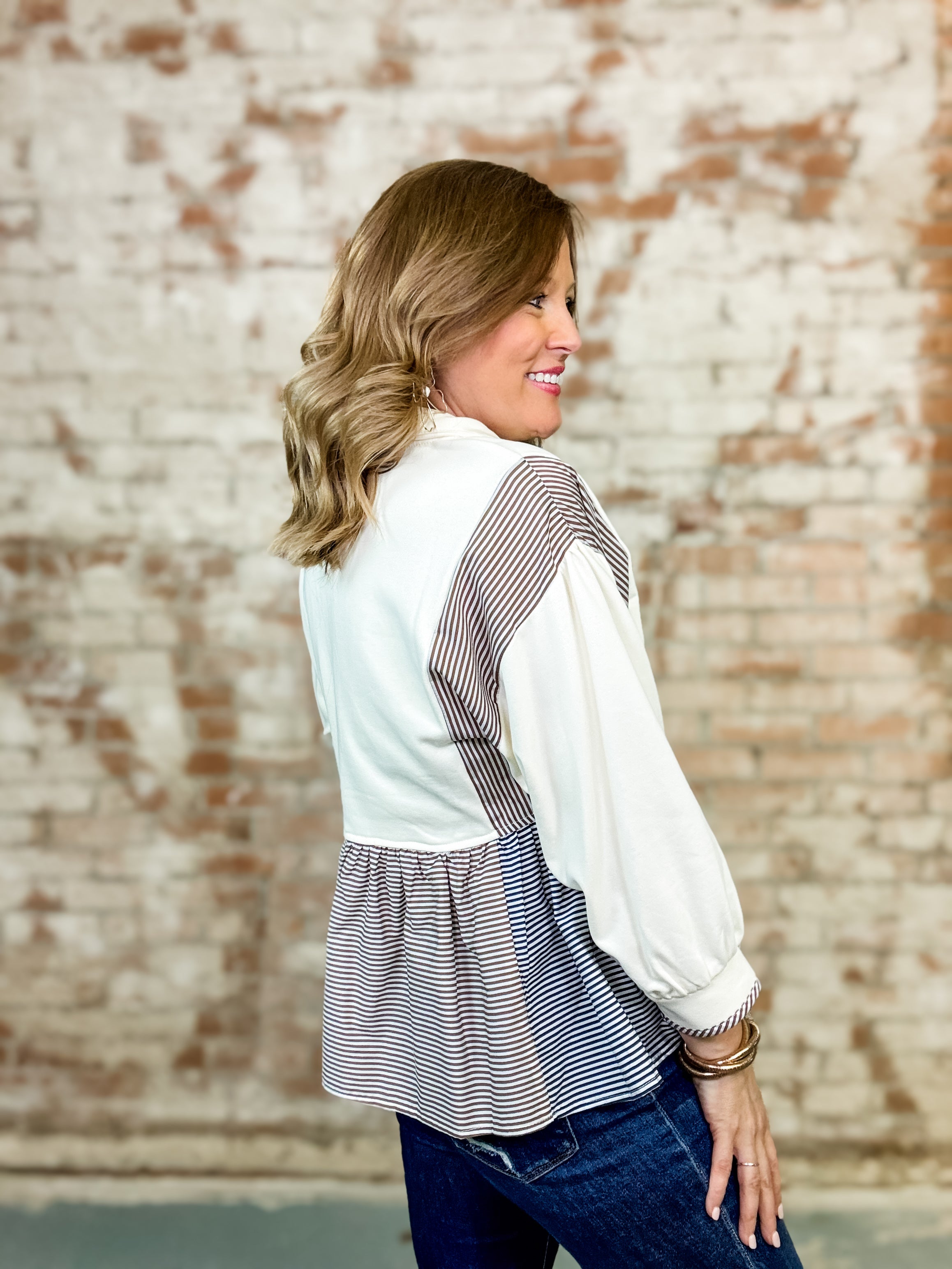 Isabelle Contrast Top