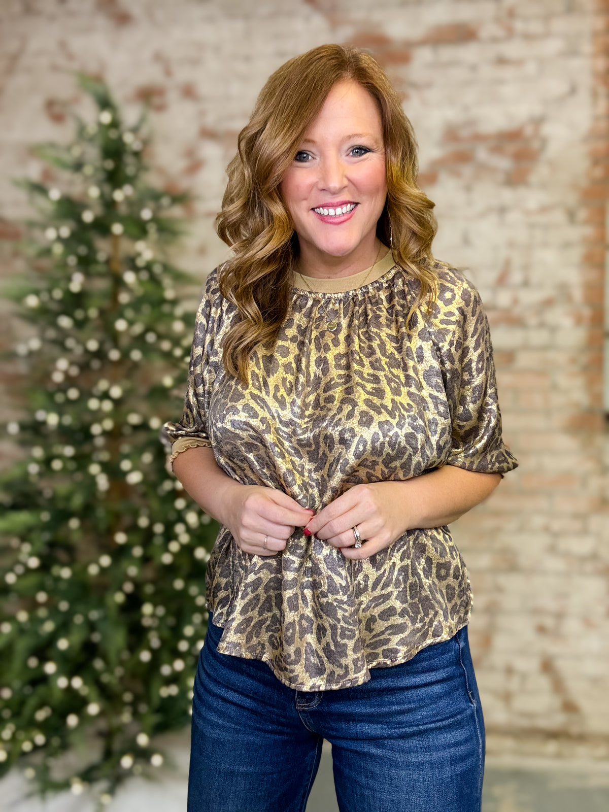 Vesper Metallic Top