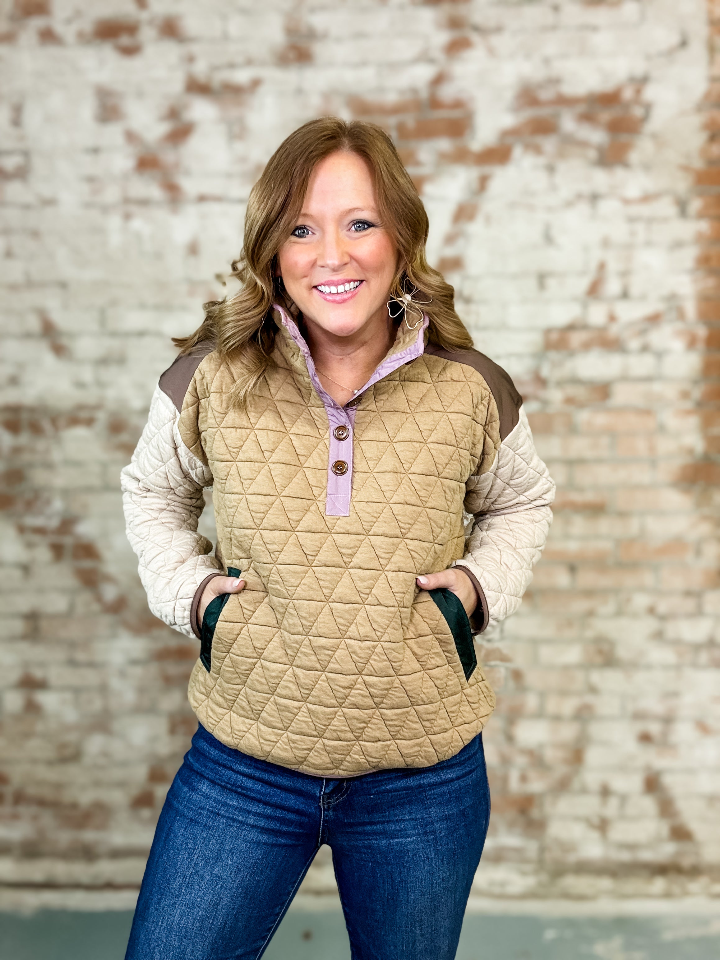 Leesa Quilted Pullover
