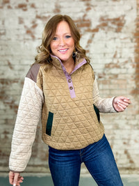 Leesa Quilted Pullover