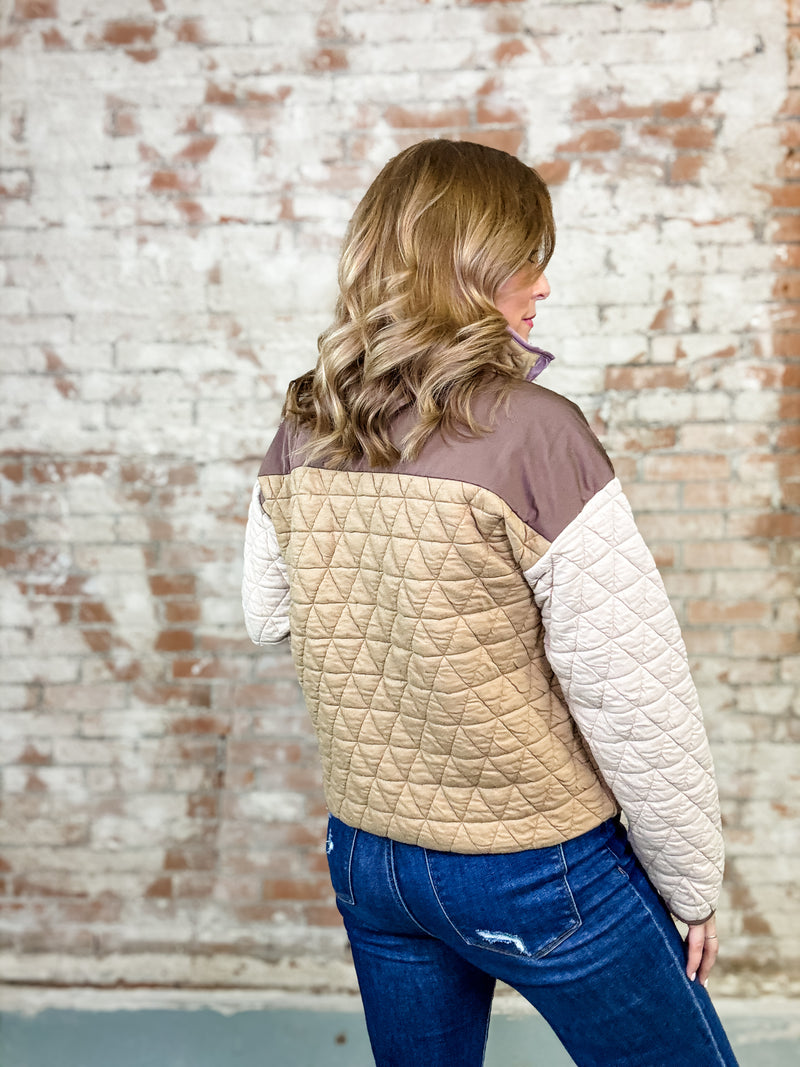 Leesa Quilted Pullover