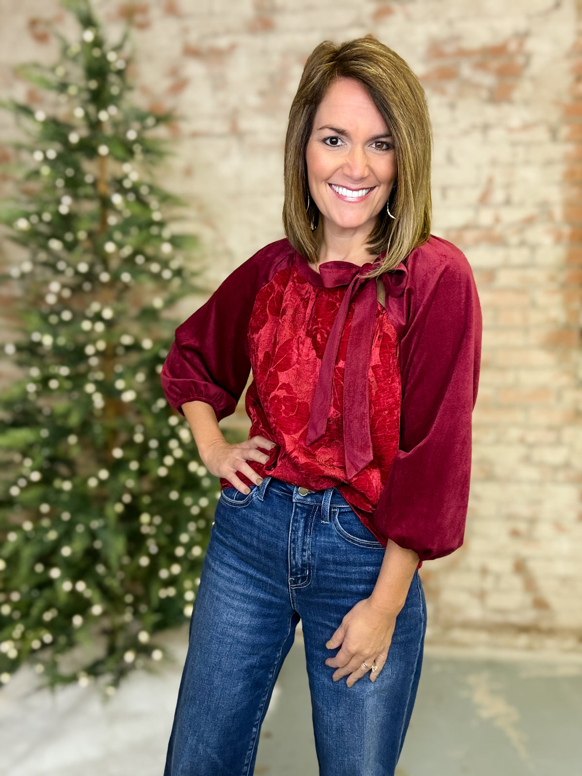 Kade Floral Jacquard Top