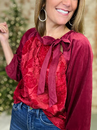 Kade Floral Jacquard Top