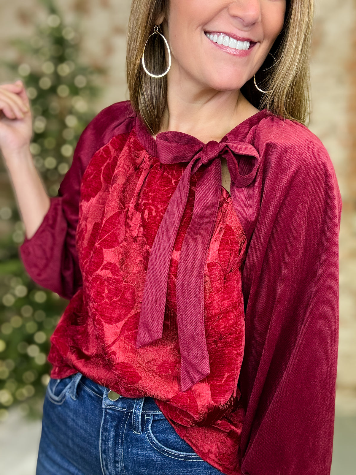 Kade Floral Jacquard Top