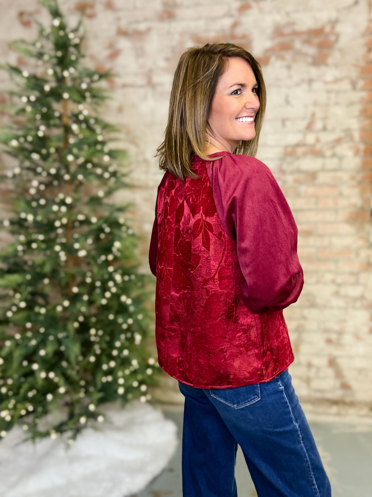 Kade Floral Jacquard Top