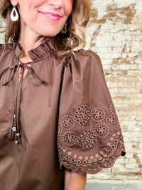 Auburn Flared Sleeve Top