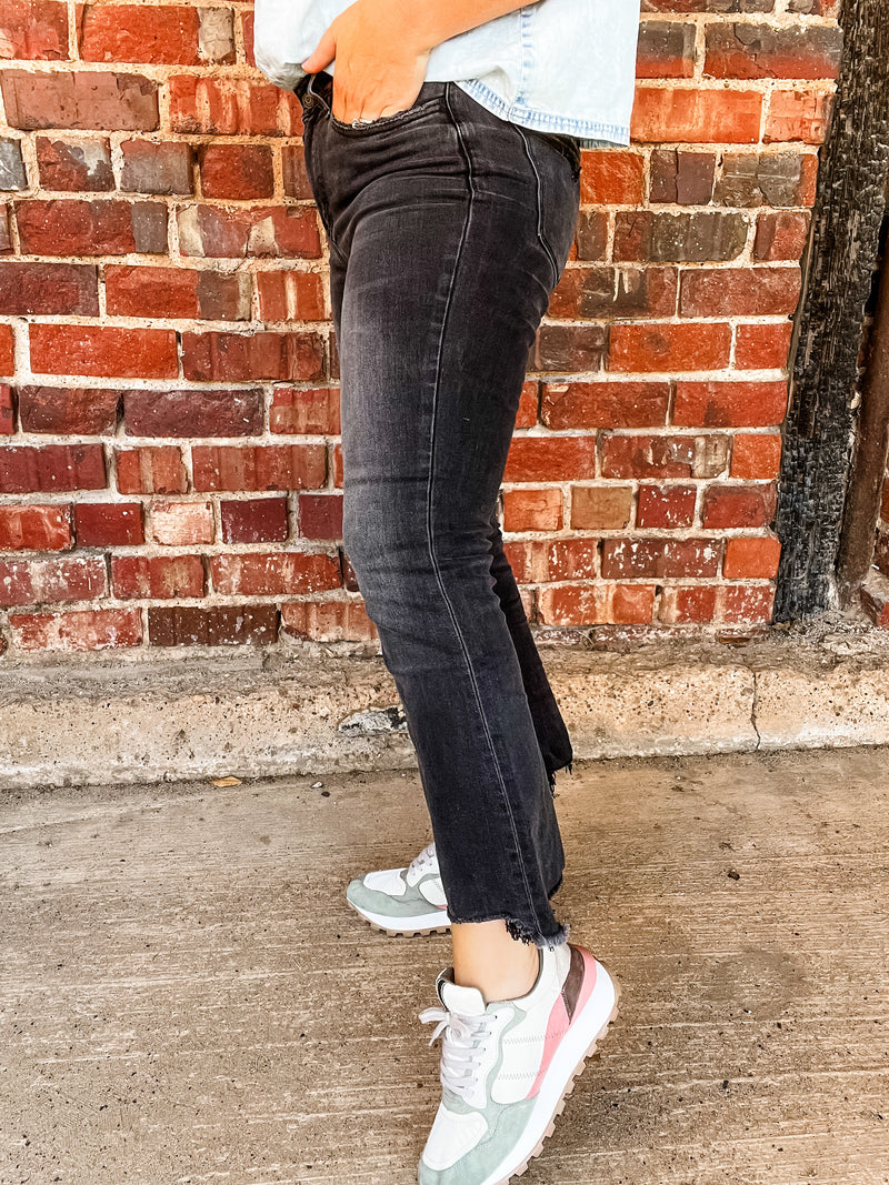 Flying Monkey Mid Rise Crop Flare