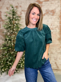 Everest Scallop Detail Top