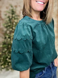 Everest Scallop Detail Top