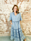 Vivian Denim Tiered Dress